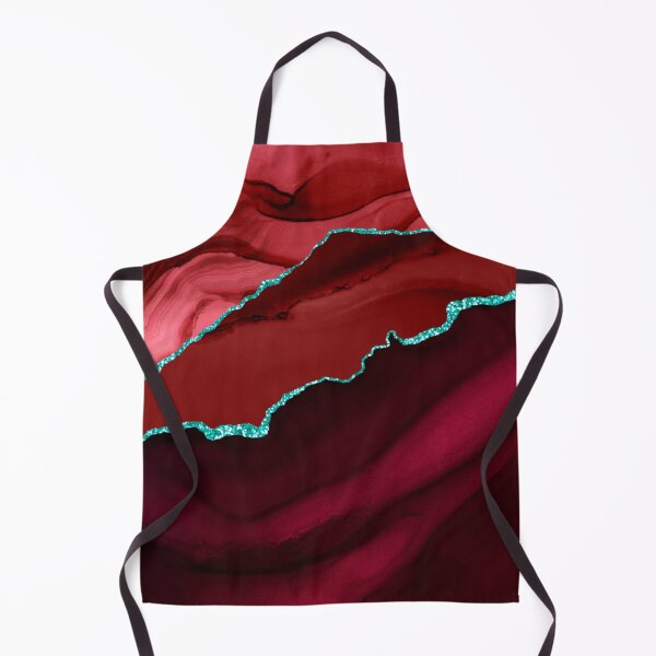 Item preview, Abstract Red & Aqua Modern Geode Agate Design designed and sold by Paulele.