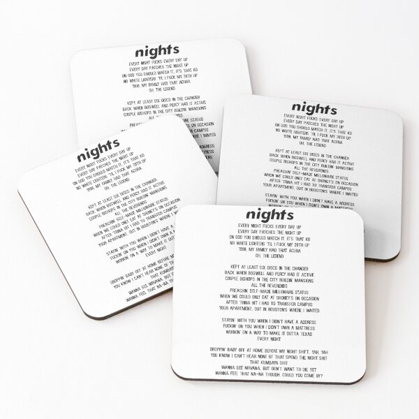 Item preview, Nights - Frank Ocean  designed and sold by claywalkr.