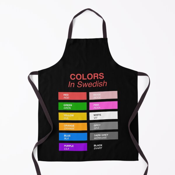Item preview, Swedish Colors - Colors in Swedish designed and sold by HiddenVerb.