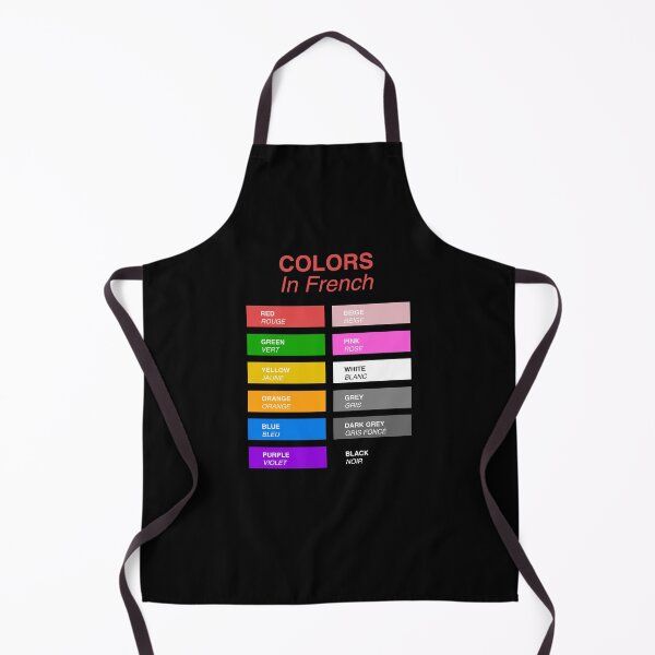 Item preview, French Colors - Colors in French designed and sold by HiddenVerb.