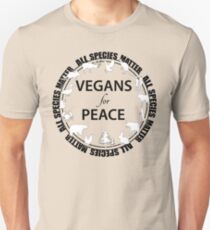 Vegans for Peace 3 Unisex T-Shirt