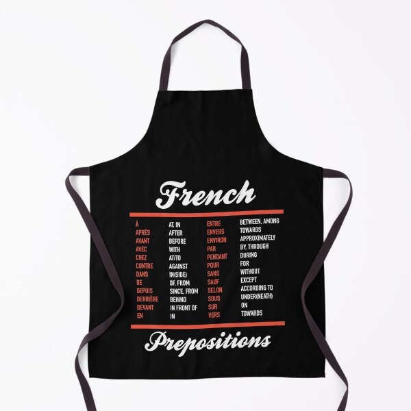 Item preview, French Prepositions - French Language Cheatsheet designed and sold by HiddenVerb.