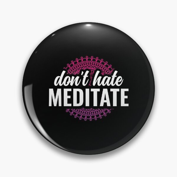 Item preview, Dont Hate Meditate Yoga and Meditation Funny - Red designed and sold by Arctique.