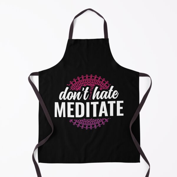 Item preview, Dont Hate Meditate Yoga and Meditation Funny - Rojo designed and sold by Arctique.