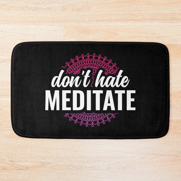 Item preview, Dont Hate Meditate Yoga and Meditation Funny - Red designed and sold by Arctique.