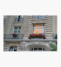 Parisian Windows and Flowers Photographic Print