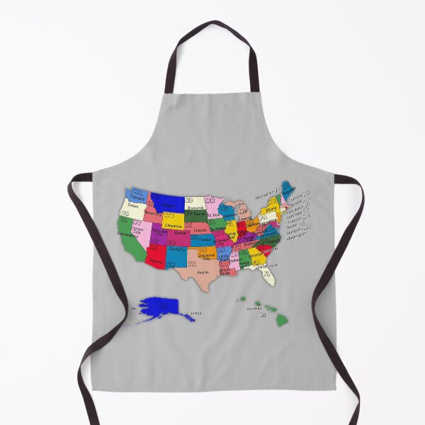 Item preview, Colorful united states administrative map with states and capitals names designed and sold by mashmosh.