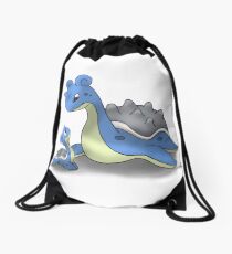 Lapras Pokemon Mother & Child Drawstring Bag