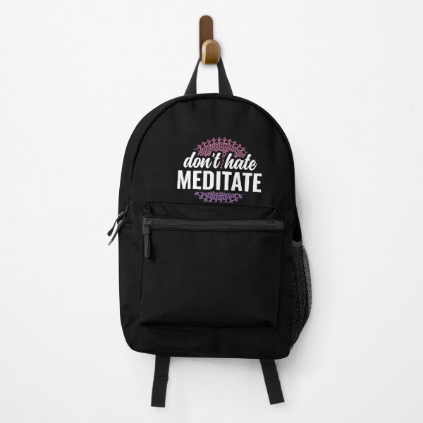 Item preview, Dont Hate Meditate Yoga and Meditation Funny - Pink designed and sold by Arctique.