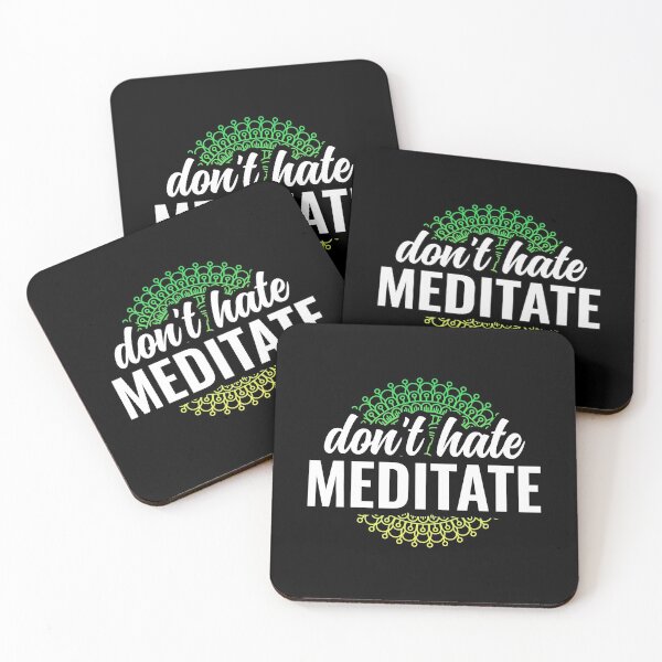 Item preview, Dont Hate Meditate Yoga and Meditation Funny - Green designed and sold by Arctique.