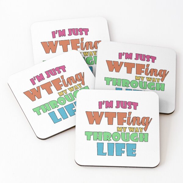 Item preview, I'm Just WTF ing My Way Through Life designed and sold by Catsloversdotme.