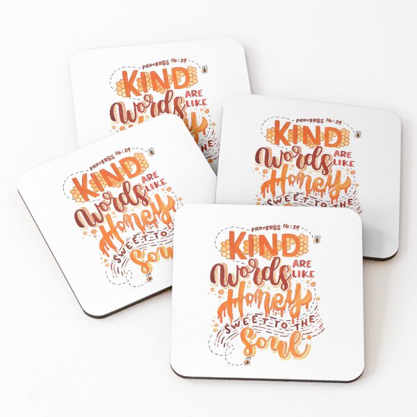 Item preview, Kind words are like Honey designed and sold by Monica Prado.