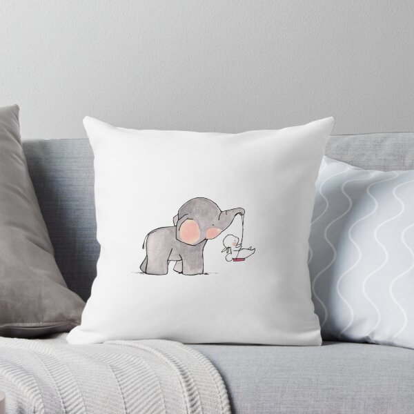 Item preview, Animal prints, elephant carrying white rabbit designed and sold by Bashar-Design.
