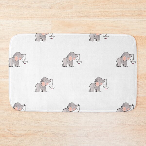 Item preview, Animal prints, elephant carrying white rabbit designed and sold by Bashar-Design.