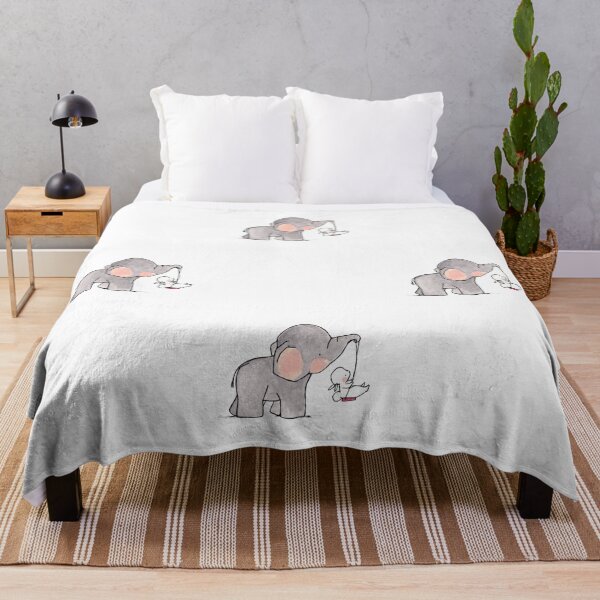 Item preview, Animal prints, elephant carrying white rabbit designed and sold by Bashar-Design.