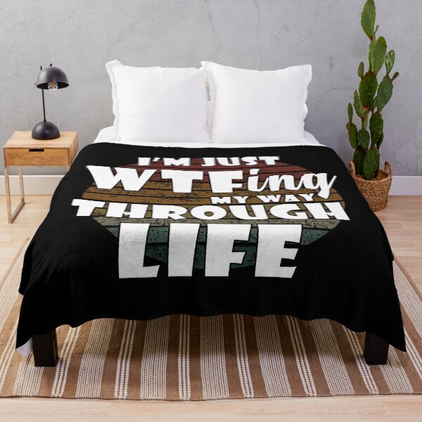 Item preview, I'm Just WTF ing My Way Through Life designed and sold by Catsloversdotme.