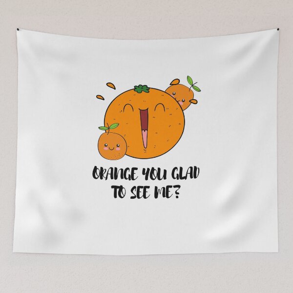 Item preview, Cute fruit: "Orange you glad to see me" designed and sold by Digibee.