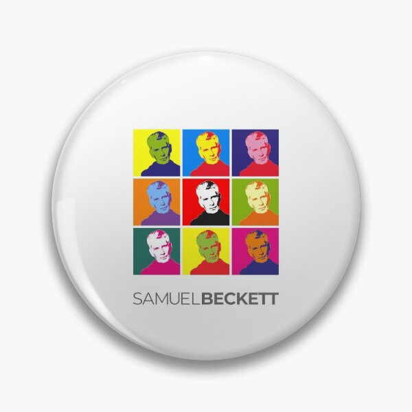 Item preview, Samuel Beckett pop-art portrait poster designed and sold by CMYKStudio.
