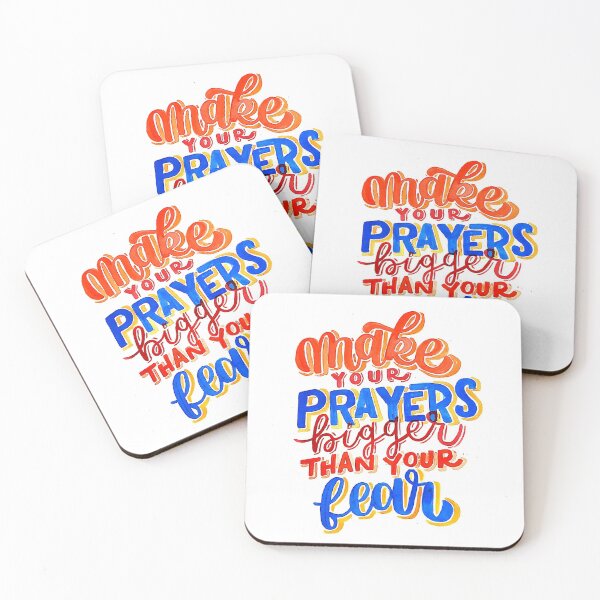 Item preview, Make your Prayers bigger than your fears Calligraphy designed and sold by Monica Prado.