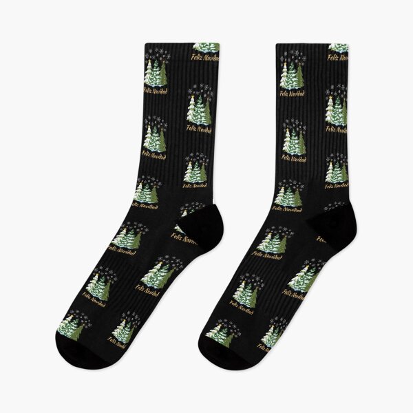 Artikelvorschau, Weihnachtsbaum Magic Land Feliz Navidad entworfen und verkauft von Yazztees.