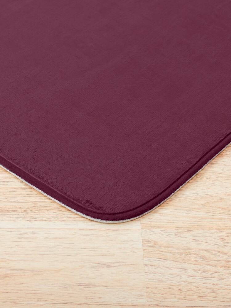 Alternate view of Burgundy solid. Bath Mat