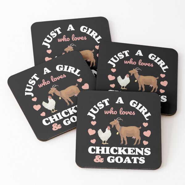 Item preview, Just a Girl Who Loves Chickens and Goats designed and sold by EstelleStar.