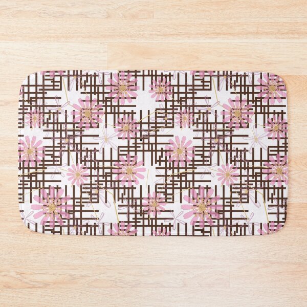 Item preview, Floral pattern with black stripes. designed and sold by marinaklykva.