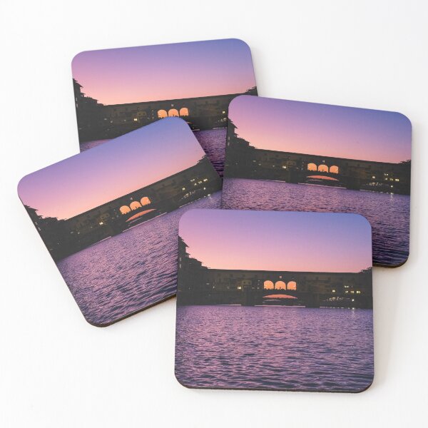 Item preview, Ponte Vecchio Bridge and Arno River in Dark Evening designed and sold by Giorgio Magini.