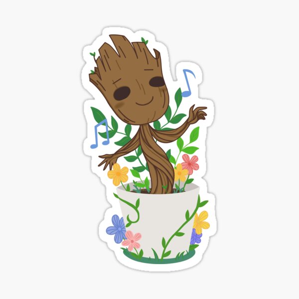 Dancing Plant Sticker