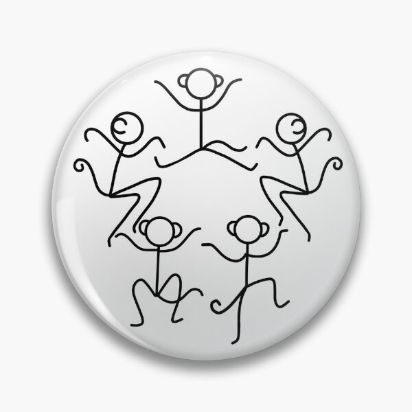 Item preview, Stickman / 5 little monkeys jumping designed and sold by LotusCreations.