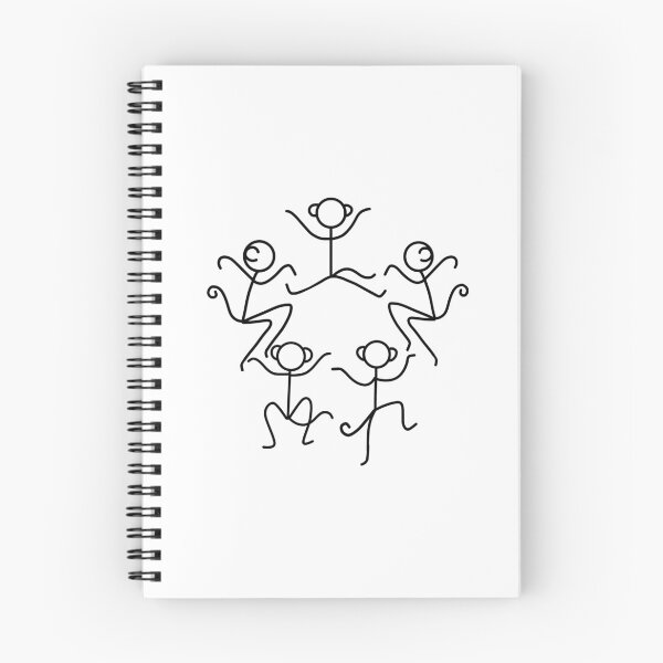 Item preview, Stickman / 5 little monkeys jumping designed and sold by LotusCreations.