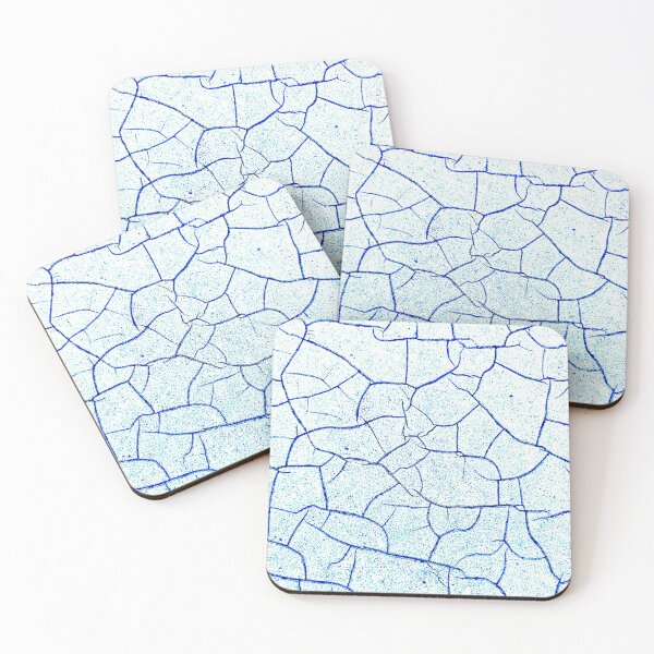 Item preview, Marble Effect in Crackled Paint - Vivid Blue Veins 1 designed and sold by Gerhanj.