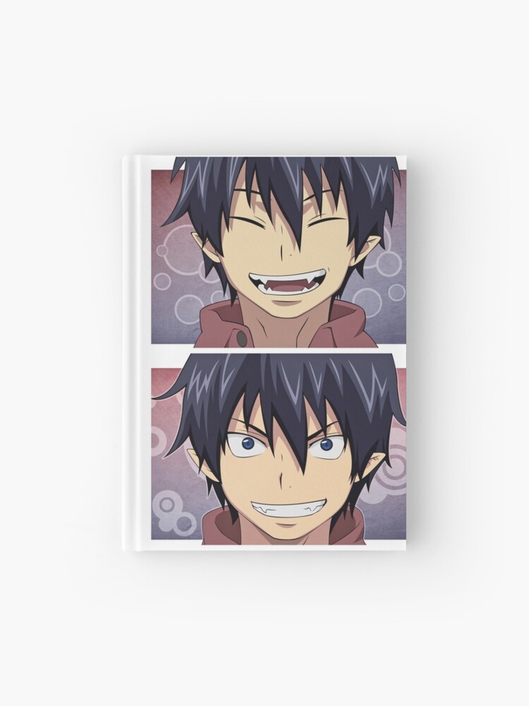 Blue Exorcist Rin Okumura Smiling Fanart Sticker Hardcover Journal By Aeneajones Redbubble