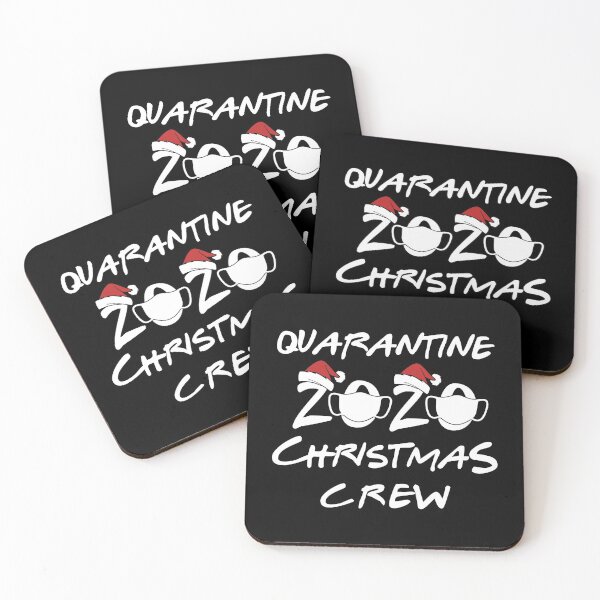 Item preview, Quarantine 2020 Christmas Crew Santa Hat and mask covering Social distancing designed and sold by Dolphin Graphic.