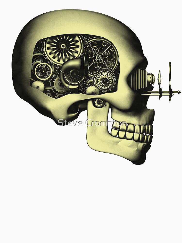 Vintage Steampunk Automaton Skull #1 by SC001
