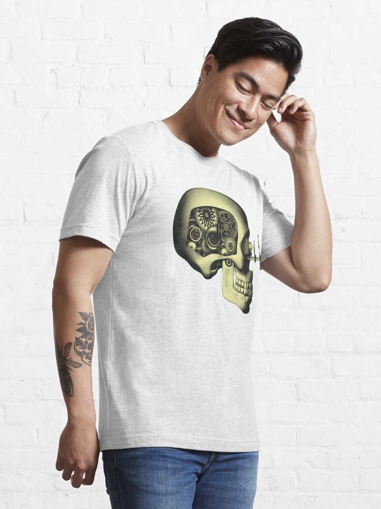 Alternate view of Vintage Steampunk Automaton Skull #1 Essential T-Shirt
