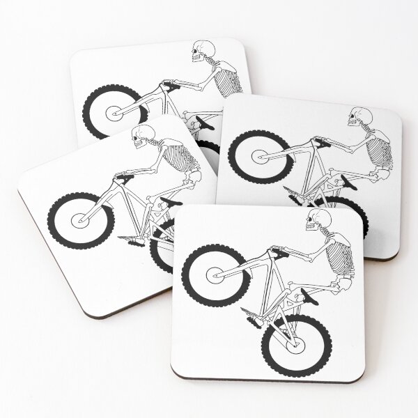 Item preview, Mountain Biking Skeleton  designed and sold by kayla-p-art.