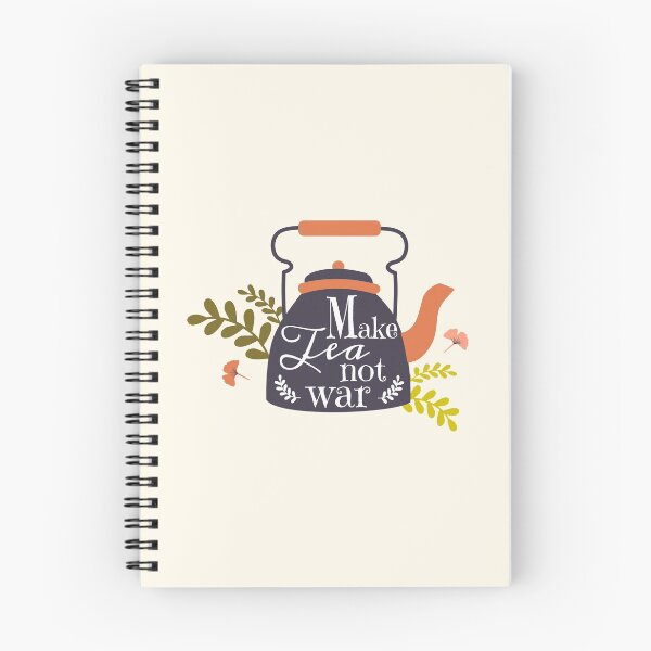 Item preview, Floral Kettle Hygge Make Tea Not War Art designed and sold by Miss Tea Positive.
