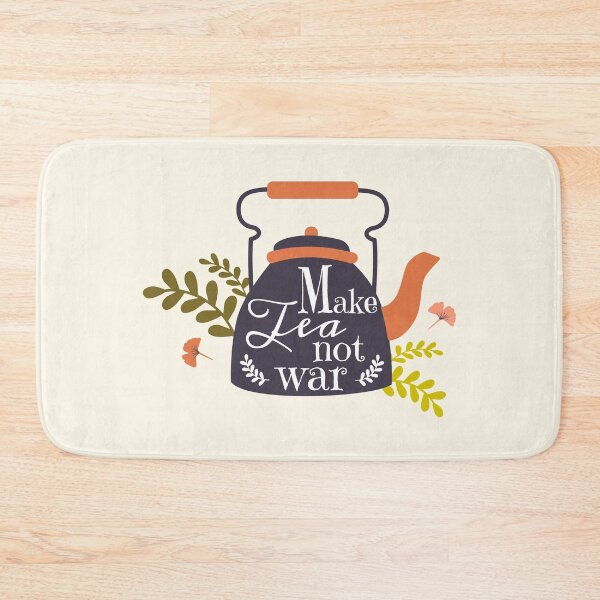 Item preview, Floral Kettle Hygge Make Tea Not War Art designed and sold by Miss Tea Positive.