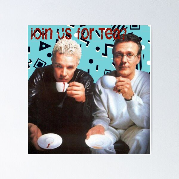 Item preview, Giles and Spike Tea Party designed and sold by Culture Pop Designs.