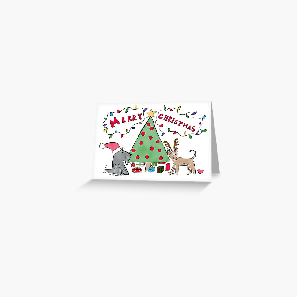 Merry Christmas from Jack and Arya Greeting Card