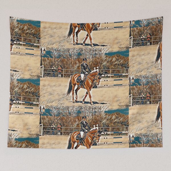 Item preview, Horse girl Horse riding lovers horse art gift designed and sold by TheGallery69.