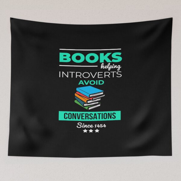 Item preview, Books Helping Introverts Avoid Conversation designed and sold by DynamicWorkshop.
