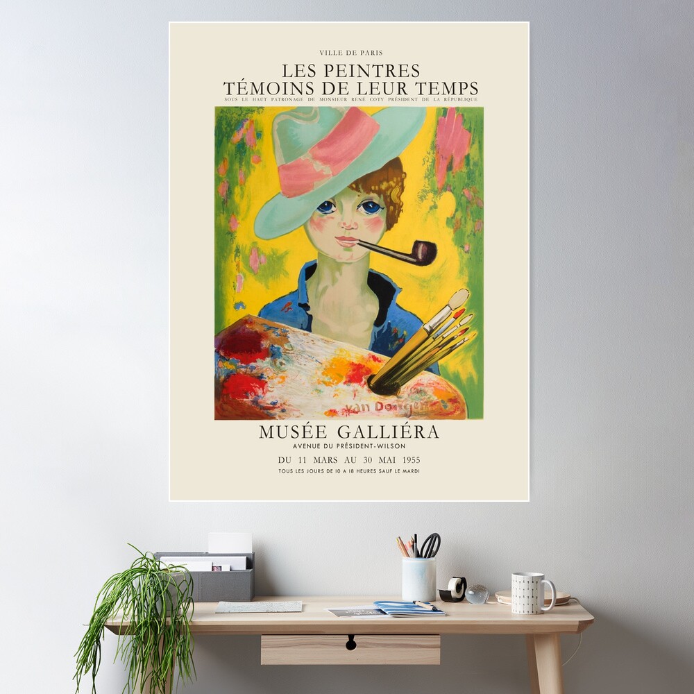 Kees van Dongen. Exhibition poster for Musee Galliera in Paris, 1955. |  Poster