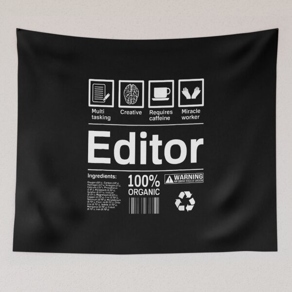 Item preview, Funny Editor 100% Organic designed and sold by DynamicWorkshop.