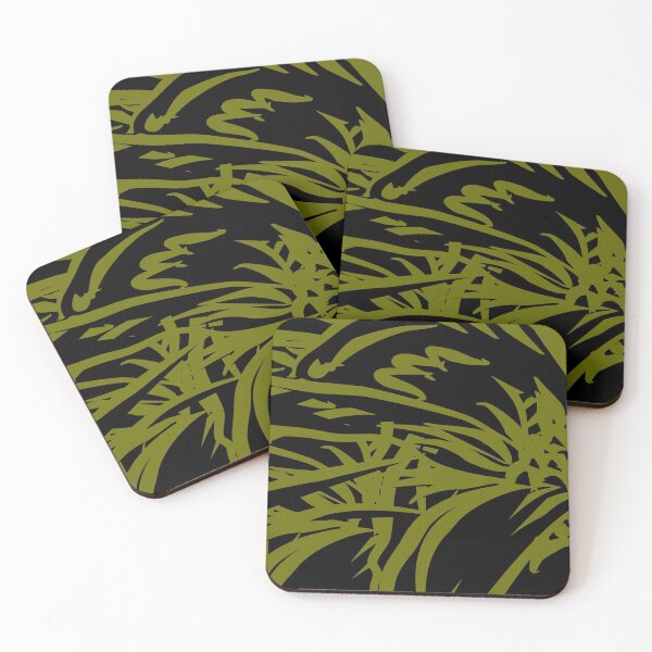 Item preview,  Flower Riot - Black on Green designed and sold by FlowerCloud.