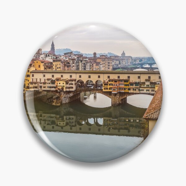 Artikelvorschau, Stadtbild von Florenz, Brücke Ponte Vecchio und Fluss Arno entworfen und verkauft von Giorgio Magini.