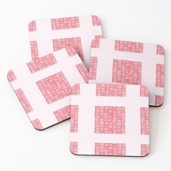 Item preview, Ethnic Pattern Blocks in Red designed and sold by AlteredAtelier.