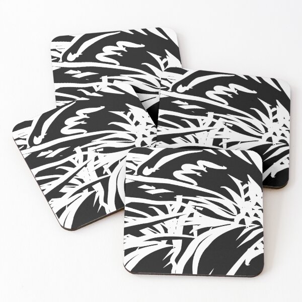 Item preview, Flower Riot - Black on White designed and sold by FlowerCloud.
