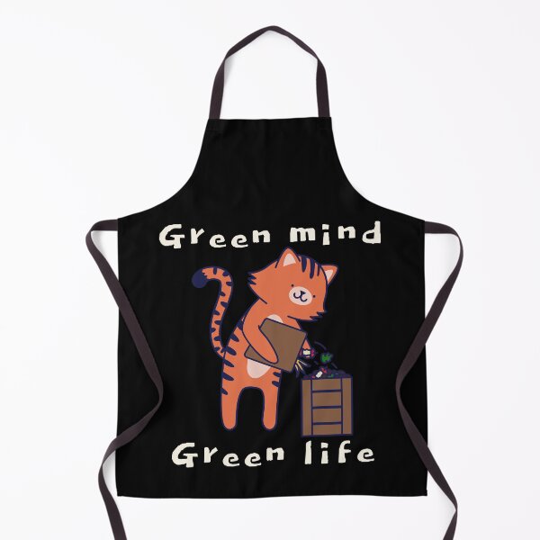 Item preview, Cat Green Mind Green Life Nature Lover Vegan designed and sold by Easyas.
